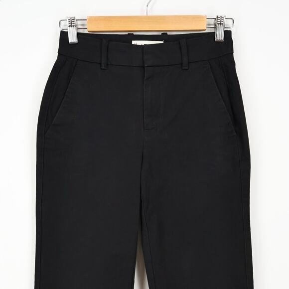 Everlane The Bi-Stretch Mid Rise Stretch Flare Leg Pant In Black Size 00 - Picture 6 of 9